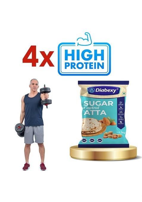 Diabexy Sugar Control Atta for Diabetics Pack of 3 (1kg Each)