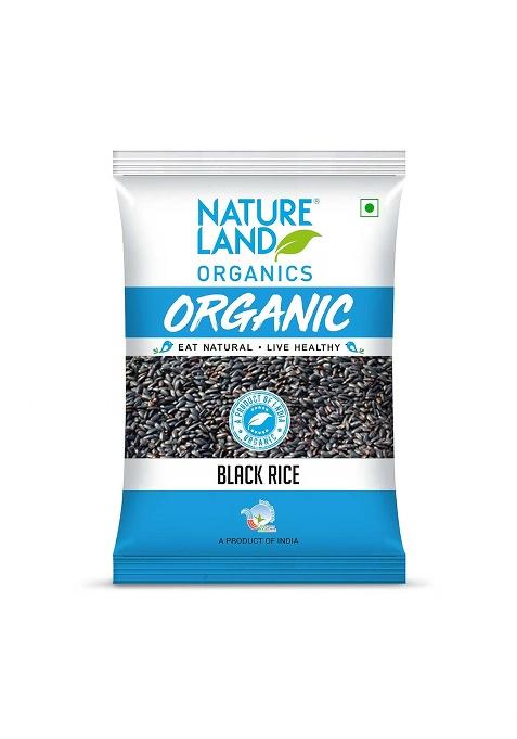 Natureland Organics Black Rice 500 Gm - Organic Rice