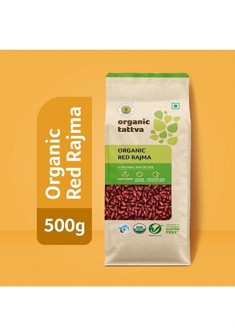 Organic Tattva Red Rajma – Protein-Rich Whole Kidney Beans | 500g