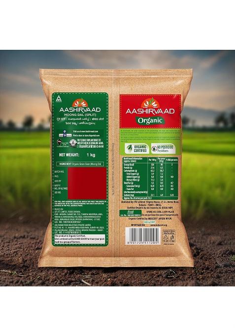 Aashirvaad Organic Moong Dal – Protein-Rich Organic Dal | 1 Kg
