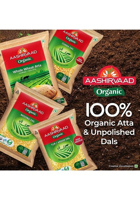 Aashirvaad Organic Moong Dal – Protein-Rich Organic Dal | 1 Kg