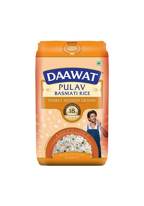 Daawat Pulav Basmati Rice – Long & Fluffy Pearly Grains | 500 Gram
