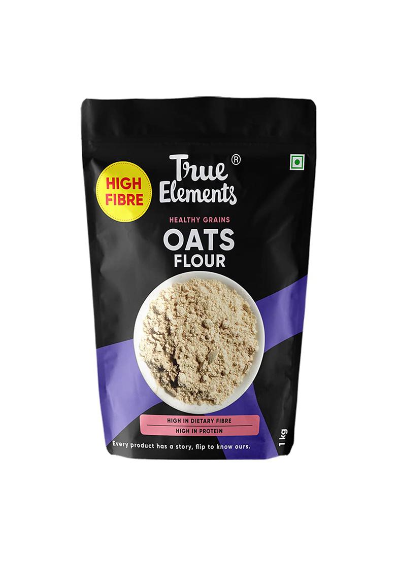 True Elements Oats Flour – Wholegrain Gluten-Free Oats Atta | 1kg