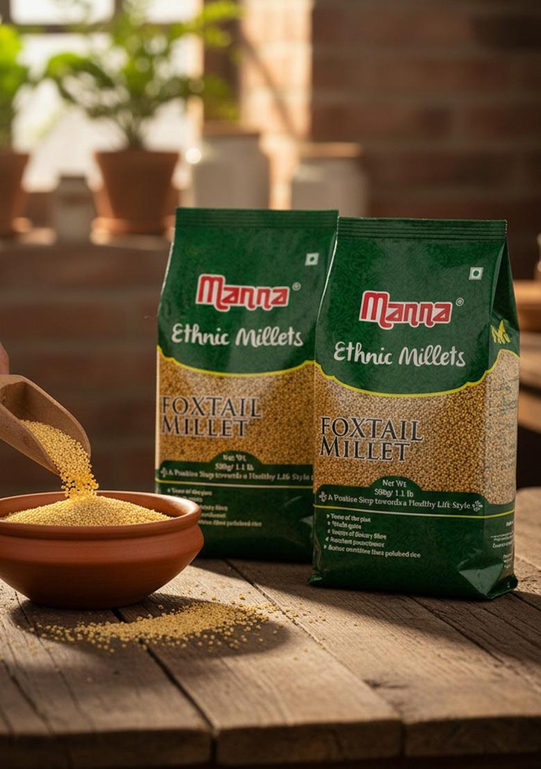 Manna Foxtail Millet Unpolished – Low GI High-Fibre Millet Rice | 1Kg