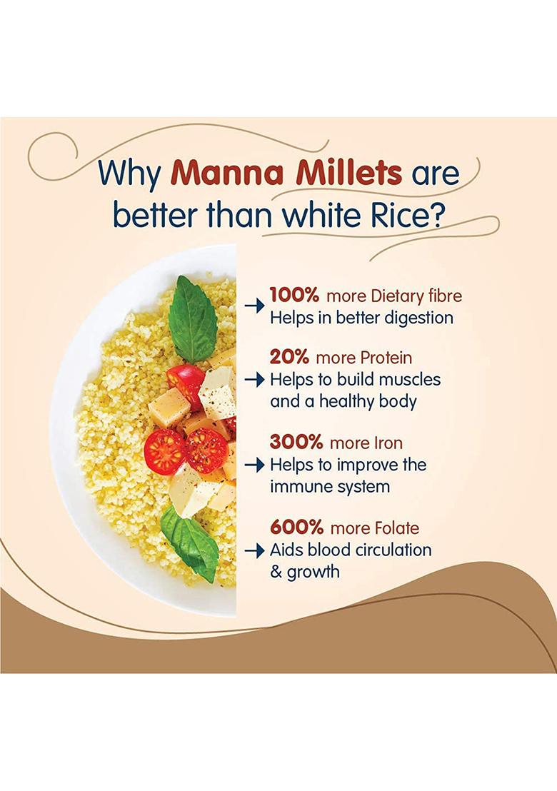 Manna Foxtail Millet Unpolished – Low GI High-Fibre Millet Rice | 1Kg
