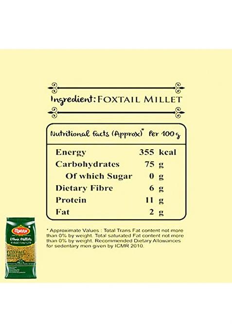 Manna Foxtail Millet Unpolished – Low GI High-Fibre Millet Rice | 1Kg