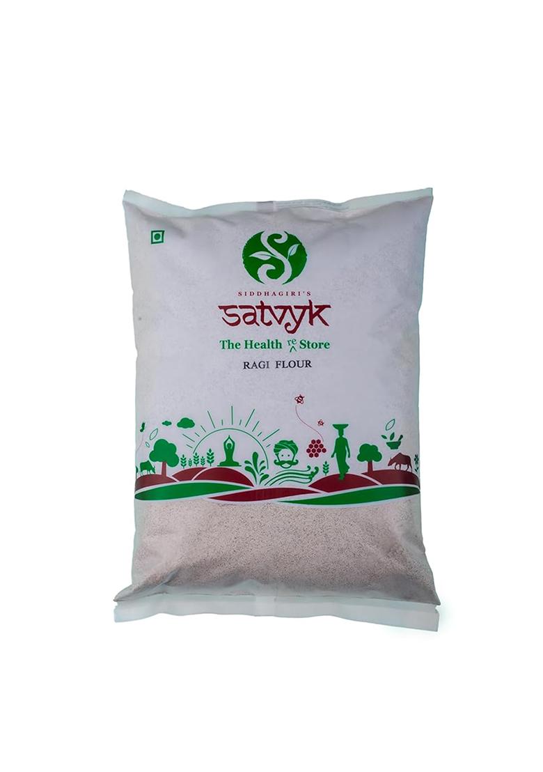 S Siddhagiri'S Satvyk Ragi Flour – Stone-Ground Gluten-Free Finger Millet Atta | 1kg