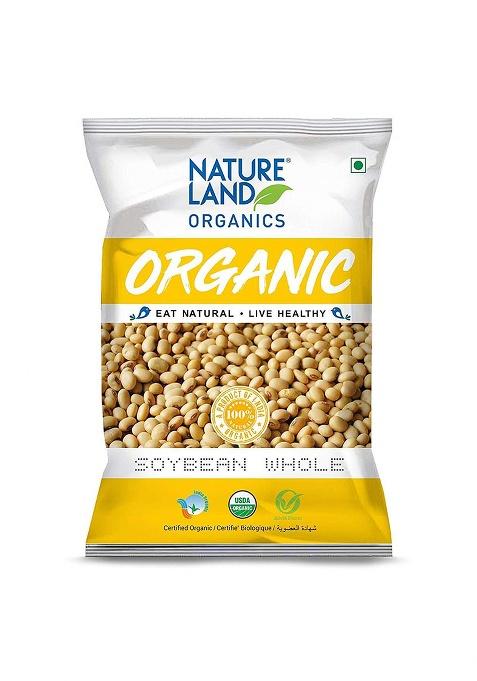 Natureland Organics Soybean Whole 500 Gm