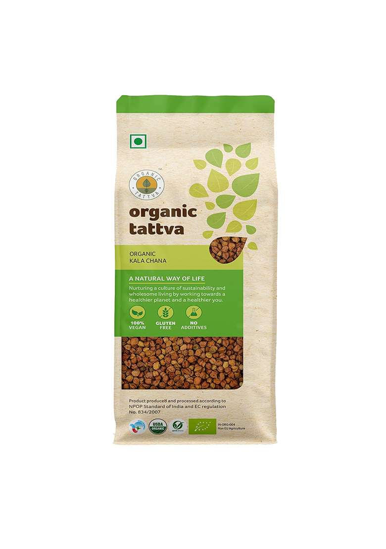Organic Tattva Kala Chana â€“ Unpolished Black | 1Kg - Indya