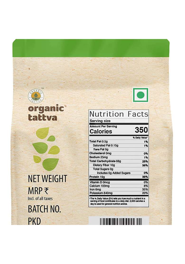 Organic Tattva Kala Chana â€“ Unpolished Black | 1Kg - Indya