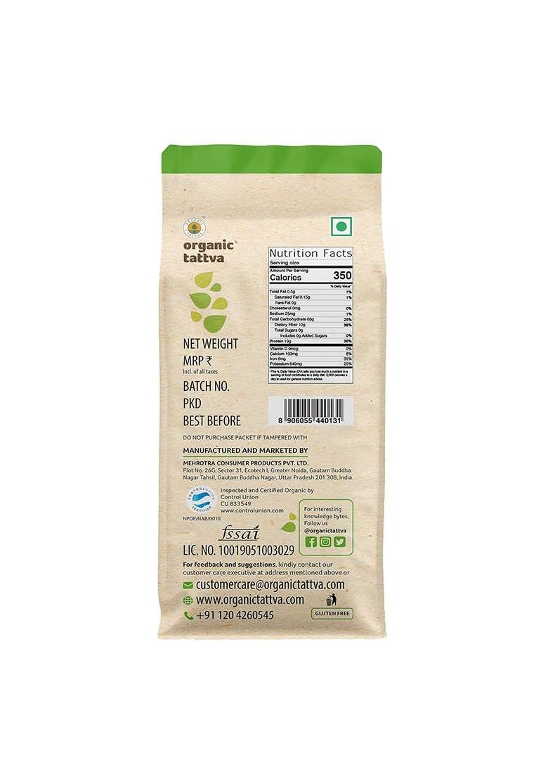 Organic Tattva Kala Chana â€“ Unpolished Black | 1Kg - Indya