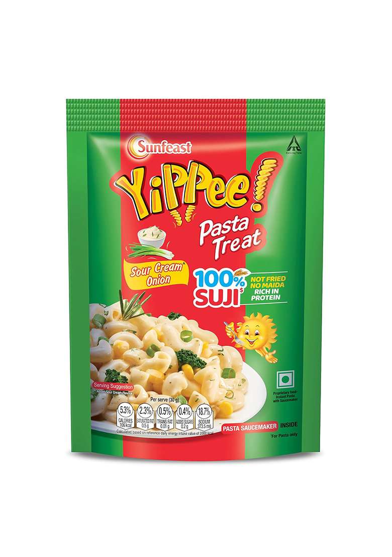 Sunfeast Yippee! Pasta Treat Sour Cream Onion – Instant Suji Pasta | 70gm/74.7gm - Indya
