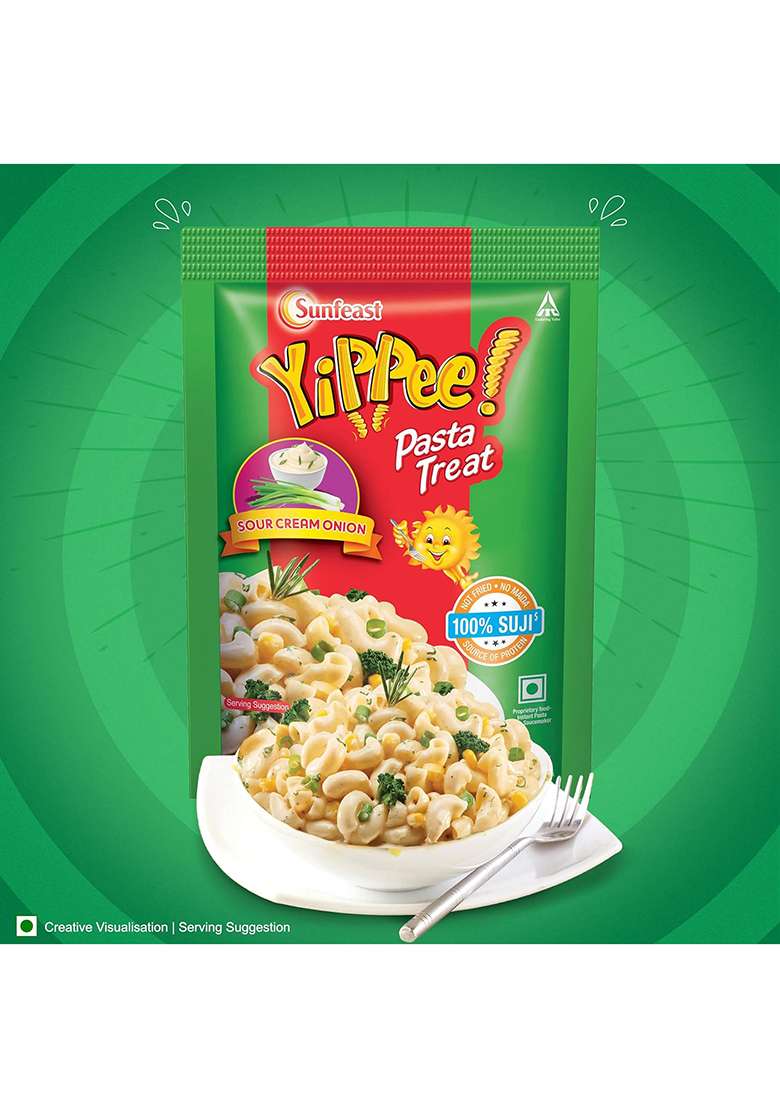 Sunfeast Yippee! Pasta Treat Sour Cream Onion – Instant Suji Pasta | 70gm/74.7gm - Indya