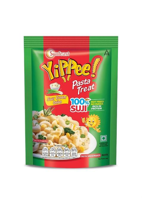 Sunfeast Yippee! Pasta Treat Sour Cream Onion – Instant Suji Pasta | 70gm/74.7gm
