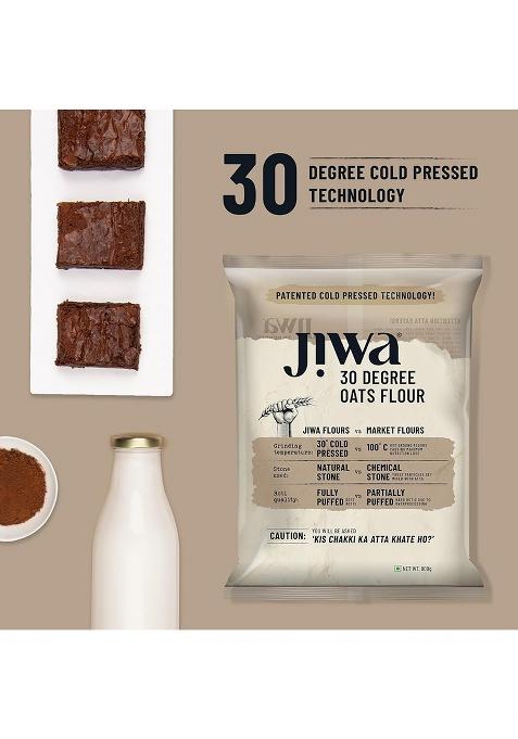 Jiwa 30 Degree Oats Flour – Cold-Pressed High-Protein Oat Flour | 900 g