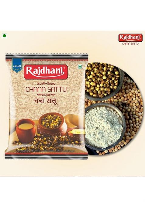 Rajdhani Chana Sattu Powder 500g â€“ Natural Sattu Atta for Drinking & Cooking High Protein & Fiber Gluten-Free Energy Booster Sattu Powder for Summer Refreshment