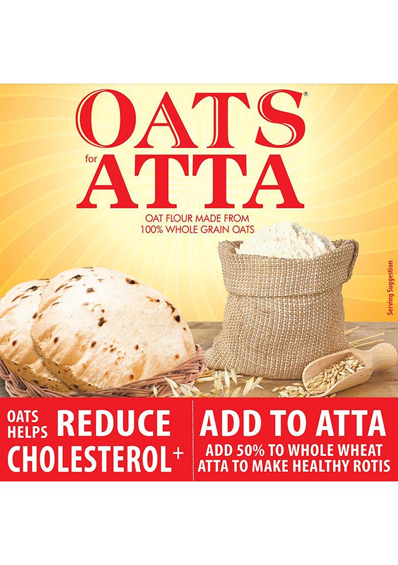 Bagrry'S Oats Atta 500gm Box | High in Protein & Fibre | Helps Manage Weight & Reduce Cholesterol | Non GMO | Healthy Oats Atta |100% Whole Grain Oats Atta