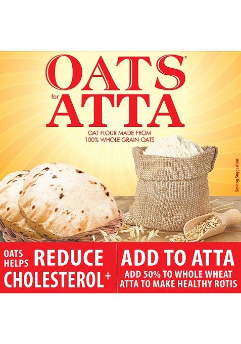 Bagrry'S Oats Atta 500gm Box | High in Protein & Fibre | Helps Manage Weight & Reduce Cholesterol | Non GMO | Healthy Oats Atta |100% Whole Grain Oats Atta