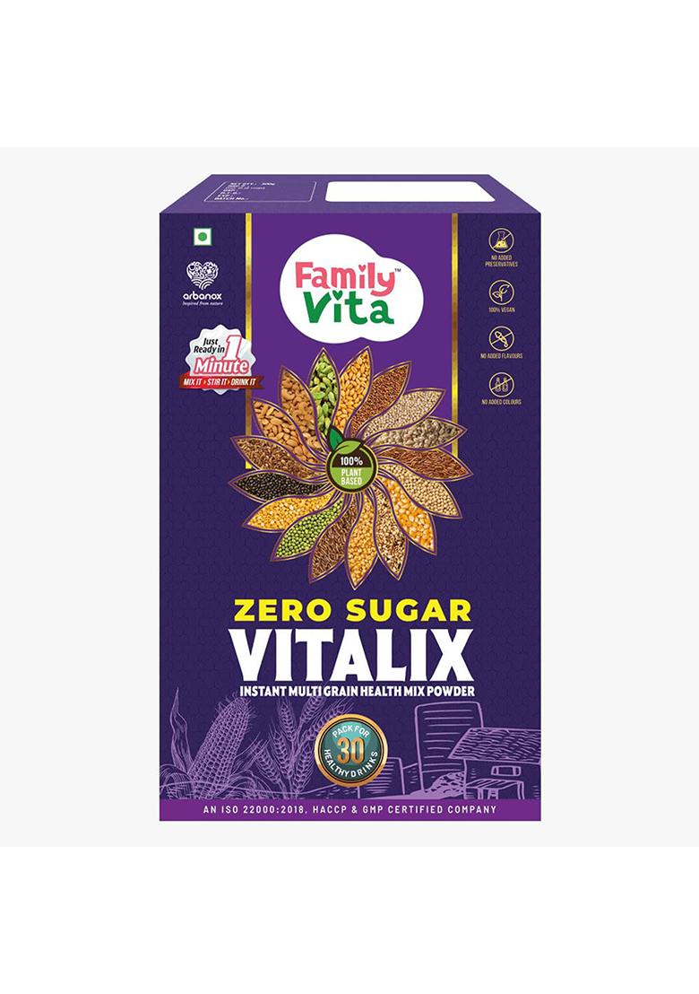 Babyvita Arbanox Family Vita Vitalix Instant Multi Grain Health Mix Powder|17 Powerful Wellness Ingredients| Trusted by Millions|100% Natural| No Preservatives or Added Sugar| Convenient & Nutritious| 300GM