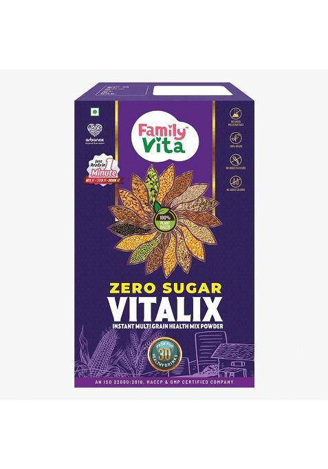 Babyvita Arbanox Family Vita Vitalix Instant Multi Grain Health Mix Powder|17 Powerful Wellness Ingredients| Trusted by Millions|100% Natural| No Preservatives or Added Sugar| Convenient & Nutritious| 300GM