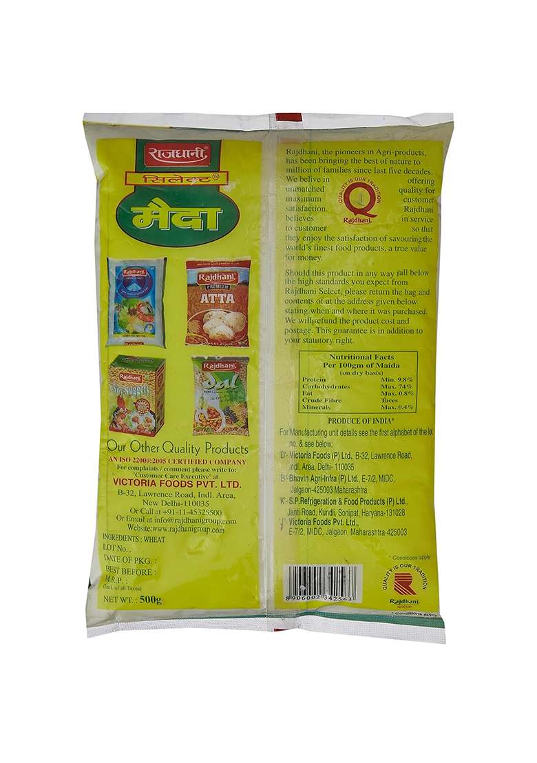 Rajdhani Maida, 500 Gm - Indya