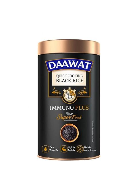 Daawat Black Rice Immuno Plus 1KG Pack - Superfood with High Protein, Rich Antioxidants, Minerals & Low Fat - Whole Grain