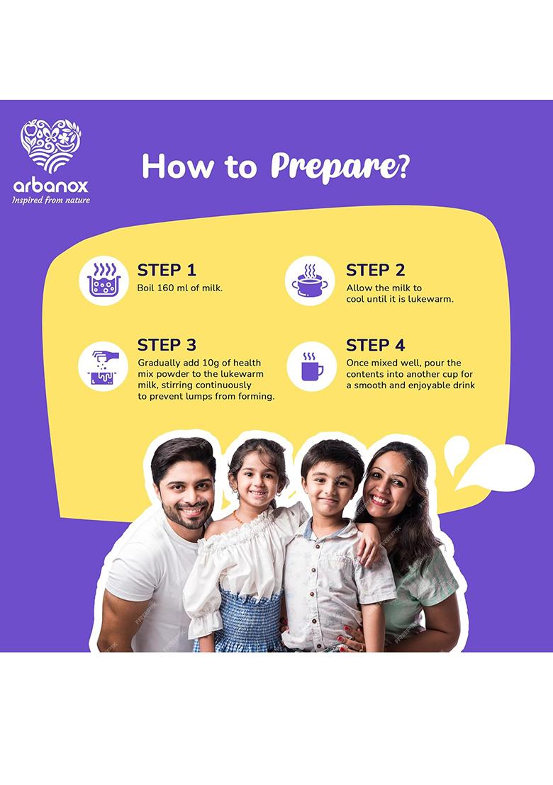 Arbanox Family Vita Vitalix Instant Multi Grain Health Mix Powder