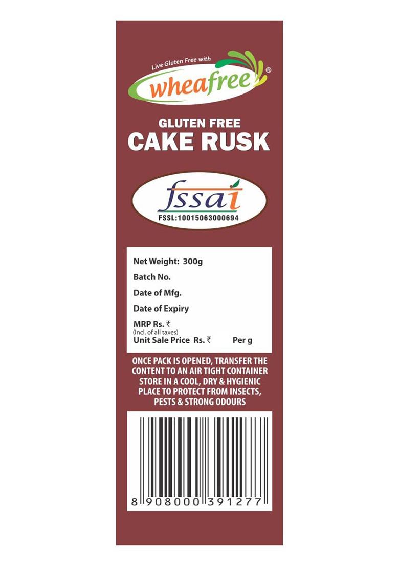 Wheafree Gluten-Free Cake Rusk Â€“ Crispy & Crunchy Tea-Time Toast
