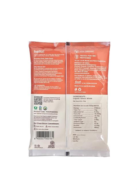 Pure & Sure Organic Maida 1 Kg (Pack of 1)| 100% Natural Whole Wheat Maida Flour | No Preservatives & No Additives | Rich in Taste