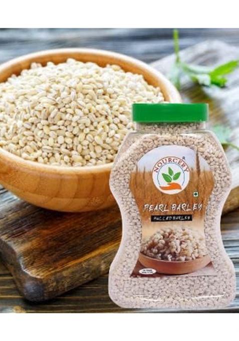Nourcery Pearl Barley-1kg | Hulled Whole Barlay | High Fiber Jau | Low Glycemic Index | Raw Barley Grain | Healthy by nature | Cooks Like Rice | Ideal for Risottos & Soups | Naturally Gluten Free