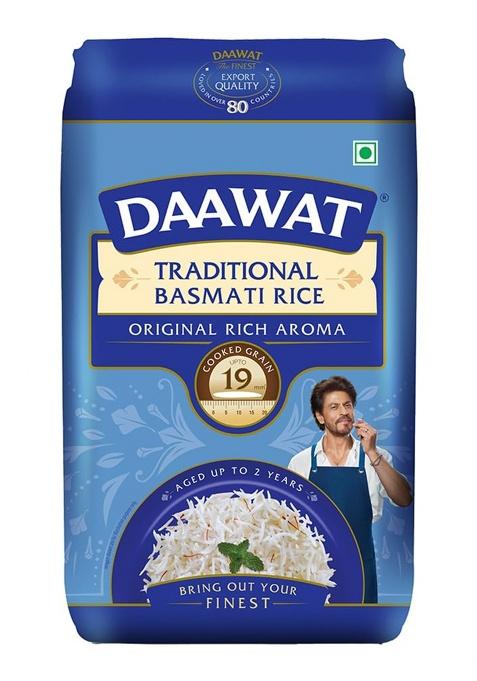 Daawat Traditional Basmati Rice 1Kg| Premuim Aromatic Rice| Aged upto 2 Years