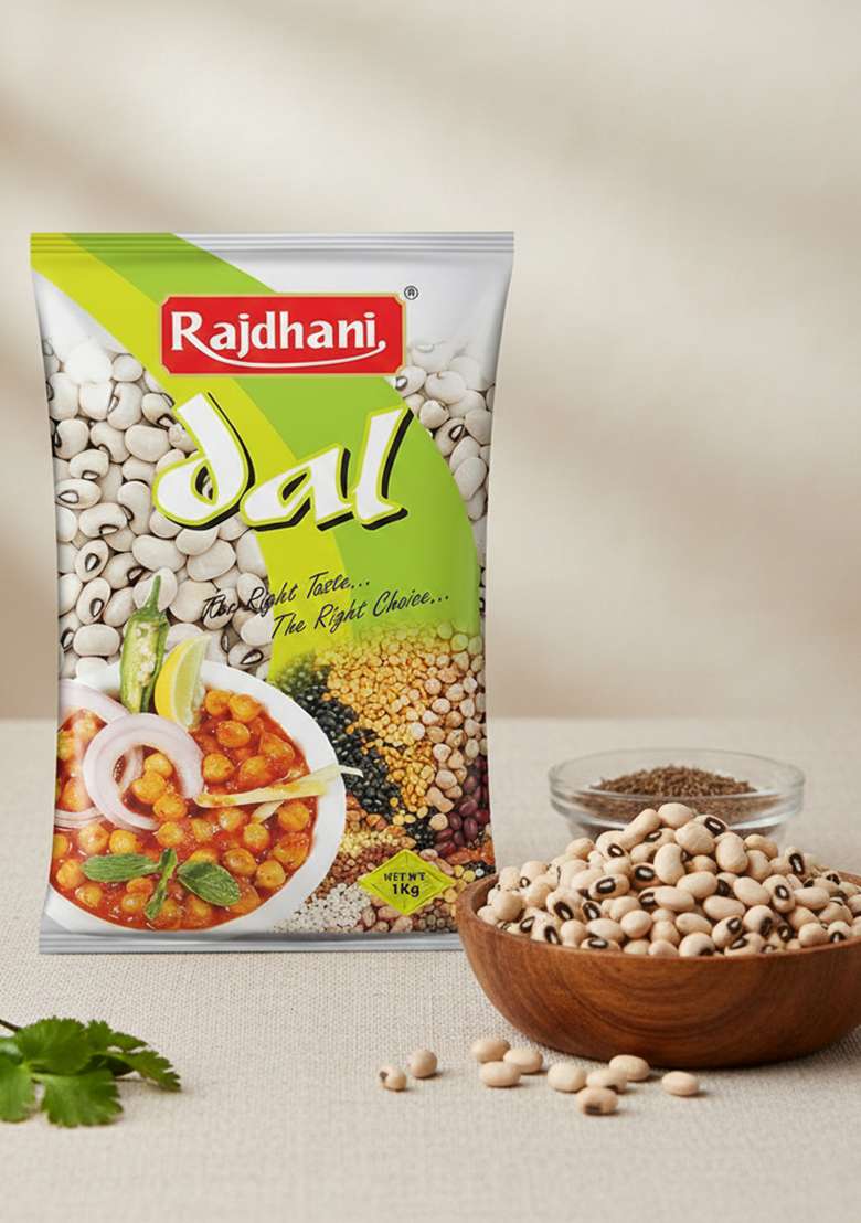 Rajdhani Lobhiya Safed, 1kg - Indya