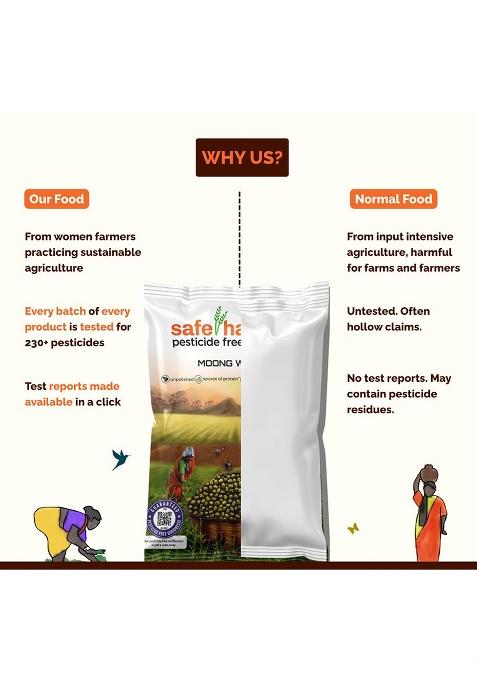 Safe Harvest Unpolished Rajma Kashmiri | Pesticide-Free | Red Kidney Beans | Protein-Rich | Sourced from Women Farmers | Tested for 231 Pesticides | 500 g