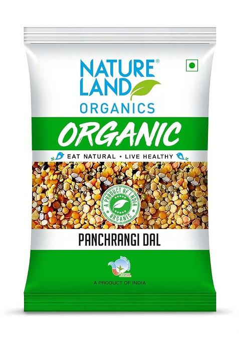 Natureland Organics Panchrangi Dal/Mix Dal 1 Kg - Organic Healthy Pulses