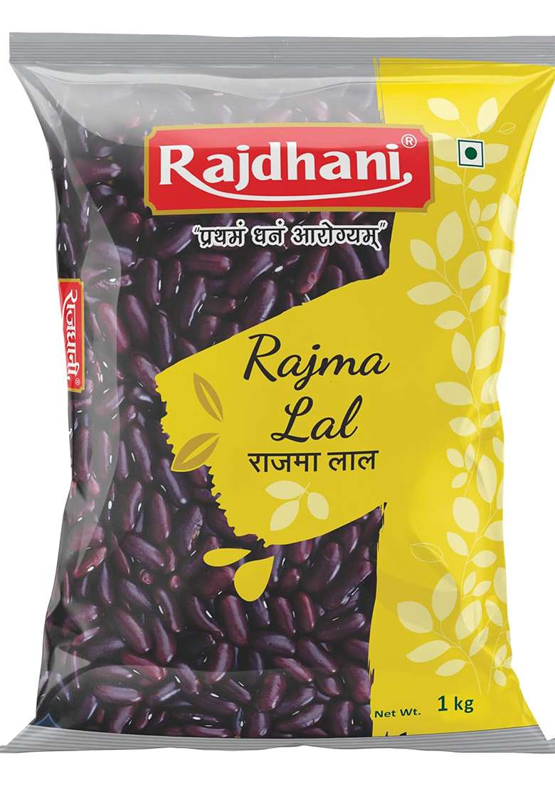 Rajdhani Rajma Lal 1kg - Indya