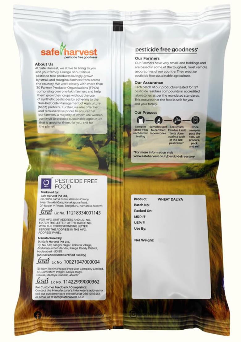 Safe Harvest Wheat Daliya 500g