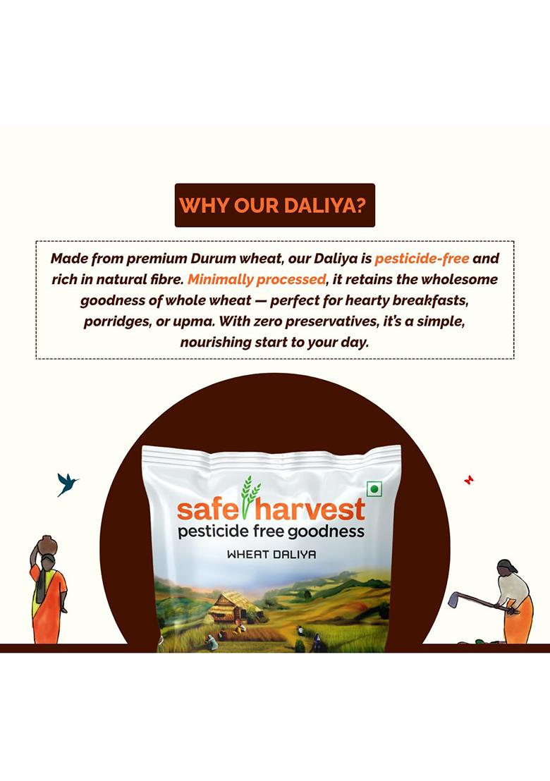 Safe Harvest Wheat Daliya 500g