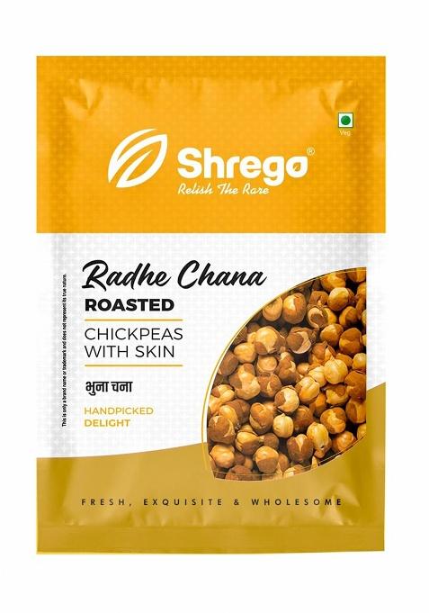 Shrego Radhe Roasted Chana, Bhuna Chana (Desi Chickpeas) 360G