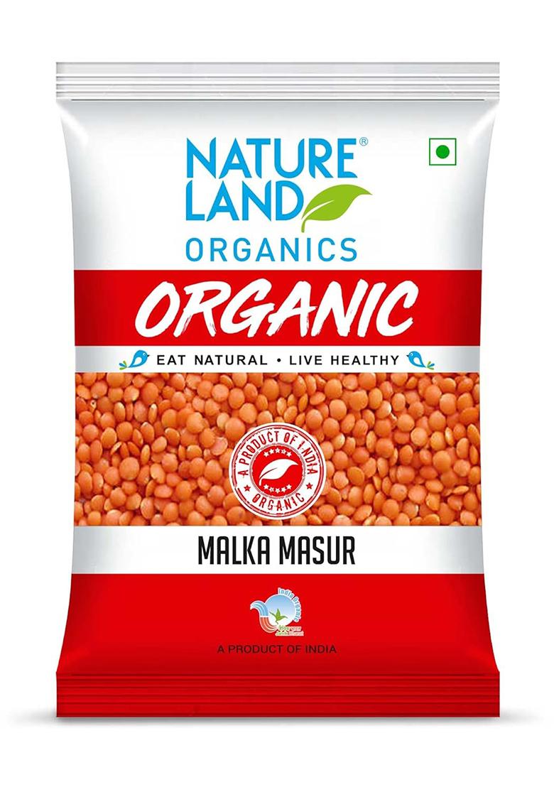 Natureland Organics Malka Masoor Dal/Red Masoor Dal 1 Kg