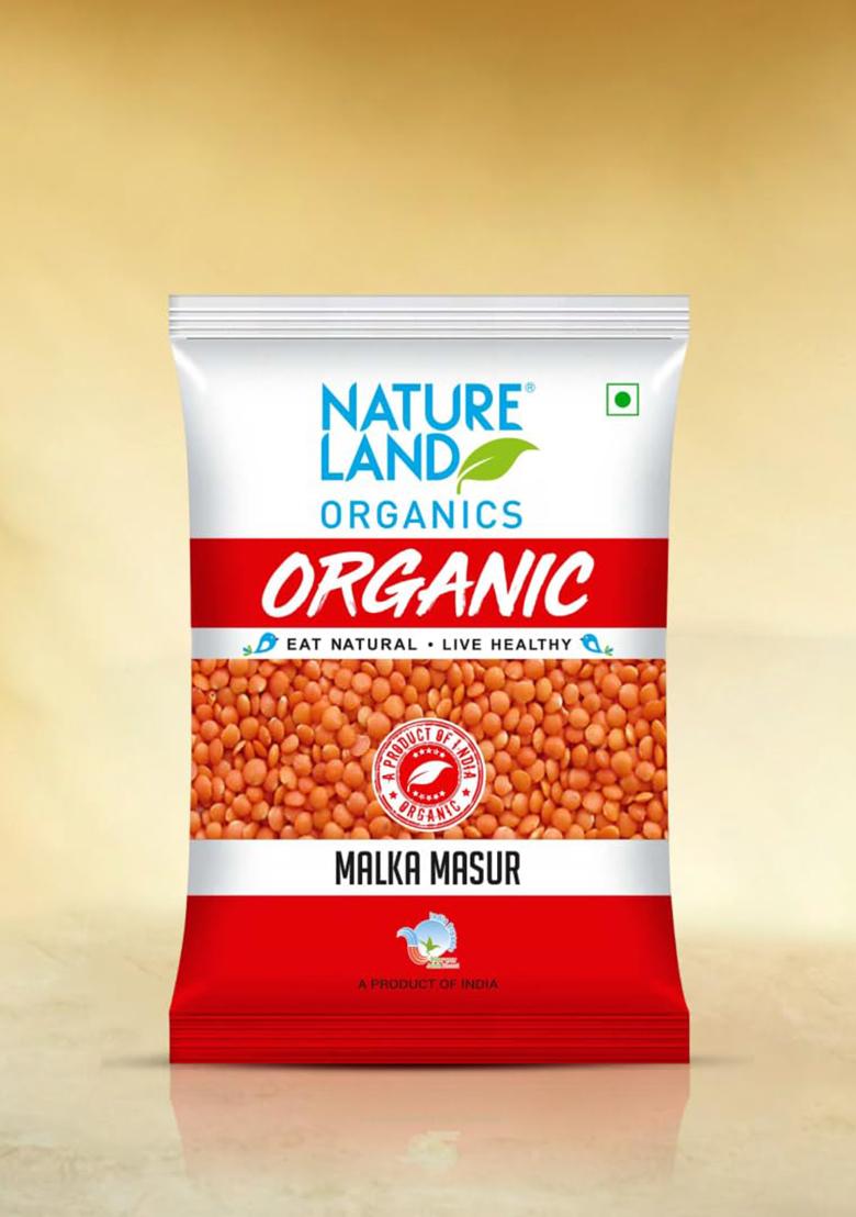 Natureland Organics Malka Masoor Dal/Red Masoor Dal 1 Kg