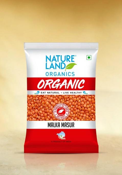 Natureland Organics Malka Masoor Dal/Red Masoor Dal 1 Kg