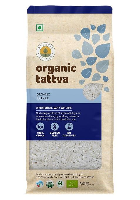 Organic Tattva Organic Idli Unpolished Rice, 1KG | All Natural, Enriched with Dietary Fibers & Nutrients