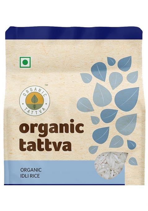 Organic Tattva Organic Idli Unpolished Rice, 1KG | All Natural, Enriched with Dietary Fibers & Nutrients