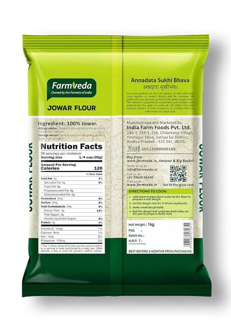 Farm Veda Jowar Flour (Sorghum Flour)