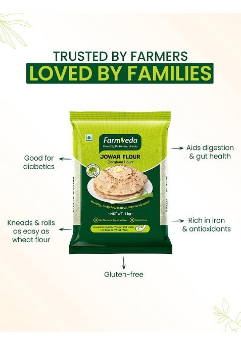 Farm Veda Jowar Flour (Sorghum Flour)