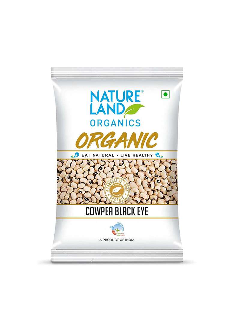 Natureland Organics Ureland Organics Cowpea Black Eye / Lobia 1 Kgorganic Healthy Pulses - Indya