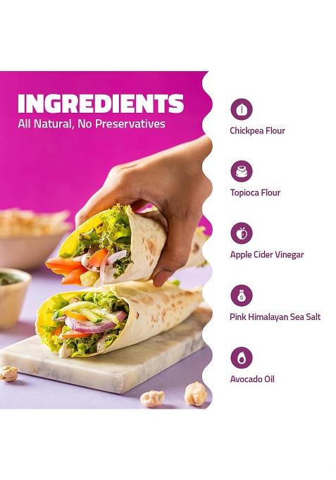 Gobbleright Gluten-Free Almond Wraps + Chickpea Wraps Bundle