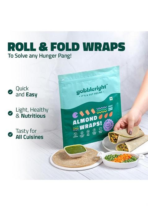 Gobbleright Gluten-Free Almond Wraps + Chickpea Wraps Bundle