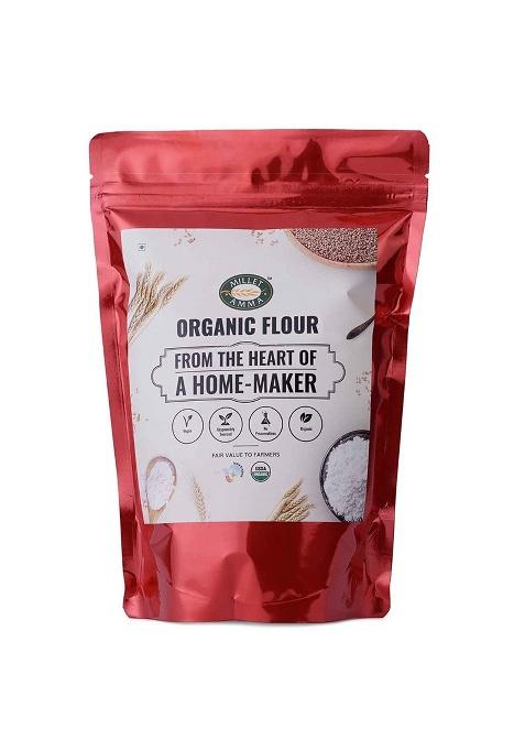 Millet Amma Organic Brown Rice Flour (Sona Masoori) | 2 Kg (500g x 4 Packs)
