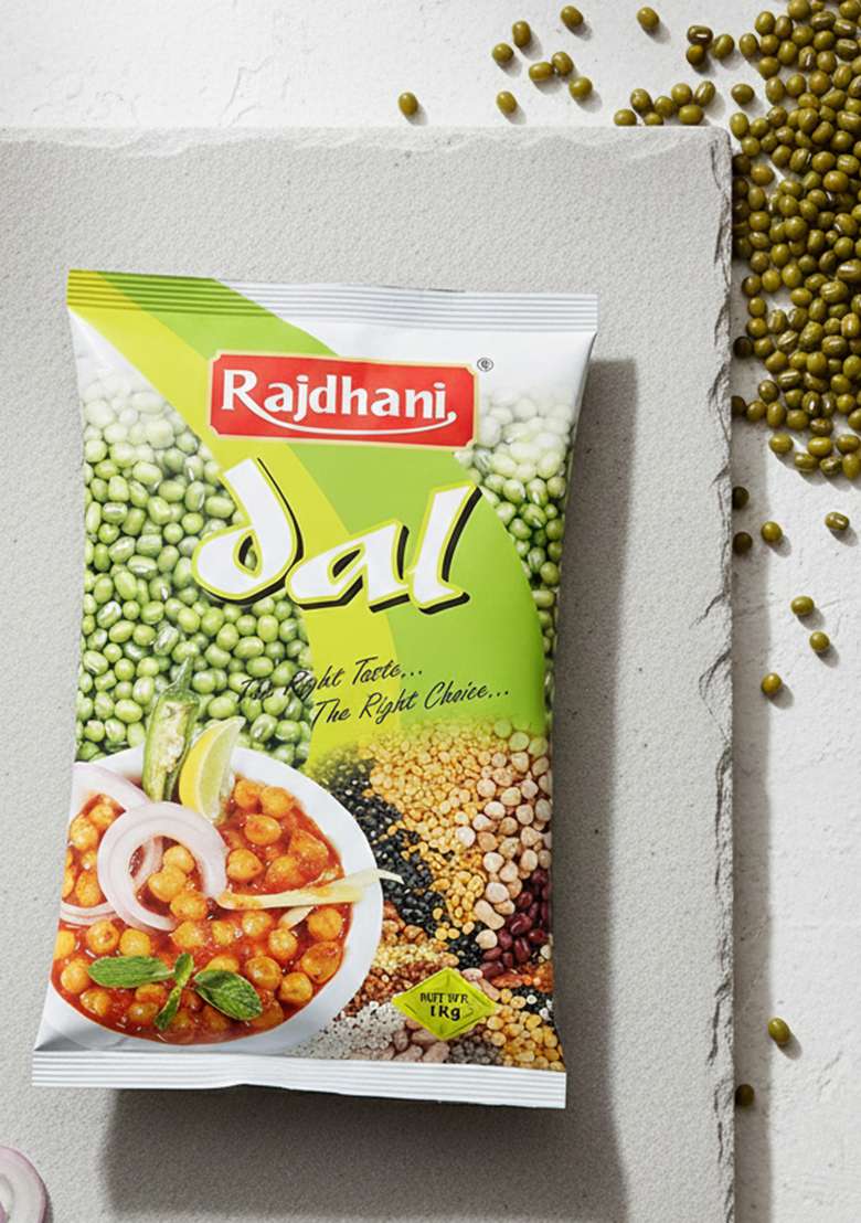 Rajdhani Moong Sabut, 1kg - Indya